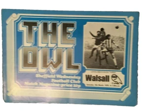 SHEFFIELD WEDNESDAY V WALSALL - DIVISION THREE - 6/3/1976 - Picture 1 of 1