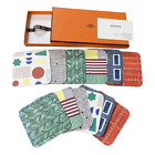 Hermes Coaster 12 sheets 6 Pattern × 2 Toutenpapier Vannerie w/ box Unused Japan