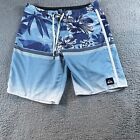 Quiksilver Mens Graphic Water Repellent Board Shorts Size 32 Stretch Swim