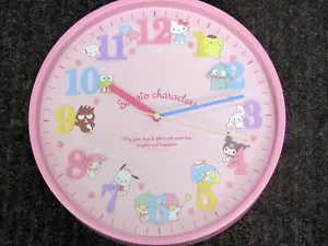 NUEVO 11.5" "Sanrio Charactersl" Reloj de Pared 10078-1 - Imagen 1 de 4
