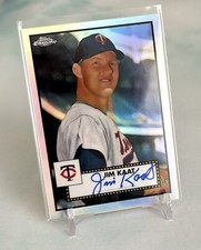 Jim Kaat 2021 Topps Chrome Platinum Anniversary #PA-JKA Refractor Auto #/199 HOF