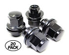20 Black OEM Factory Mag Washer Lug Nuts 12x1.5 Toyota Tacoma Camry Lexus IS GS