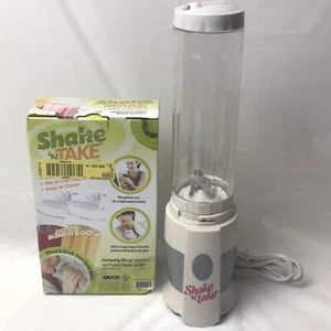 Shake N Take Blender Portable Sports Bottle Blender & 2 Pk Bottles Smoothies - Picture 1 of 4
