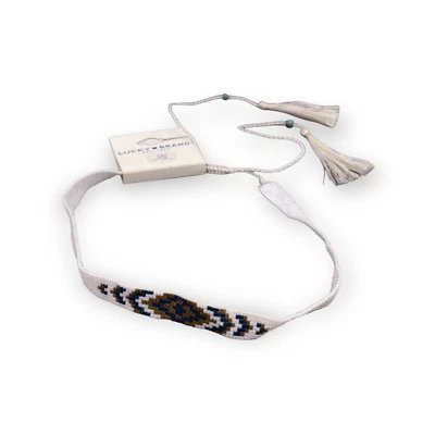Pulsera borla acento semiprecioso Lucky Brand cierre deslizante blanco Foto 1 de 4
