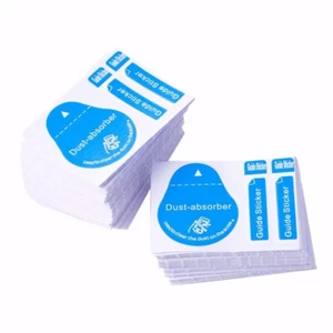 50 szt. Ekran telefonu Clean Dust Tool 3 w 1 Pochłaniacz kurzu + naklejki na prowadnice - Zdjęcie 1 z 13
