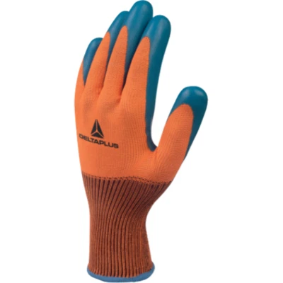 DELTAPLUS Delta Plus VE733 – Eco-Friendly Latex-Coated Grip Gloves for Precision Work