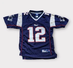 Vintage Reebok New England Patriots Tom Brady Football Jersey Youth Size L NFL - Picture 1 of 13