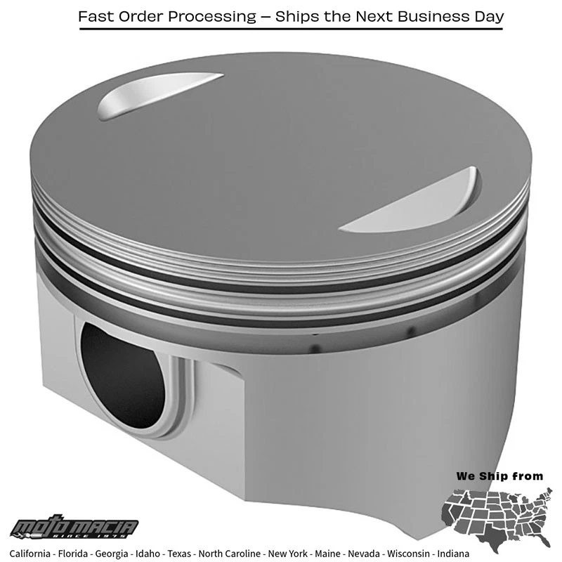 CAST PISTONS TWIN CAM 88CI 8.8:1 .030 Harley Davidson FLHR Road King 1999-2006 - Image 1 of 1