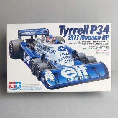 Tamiya 1/20 Tyrrell P34 1977 Monaco GP Model kit #20053 - Image 1 of 4