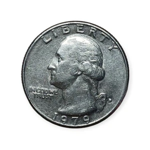 Moneda de un cuarto de dólar Liberty Washington 1979 para coleccionistas de Estados Unidos circulada - Imagen 1 de 3