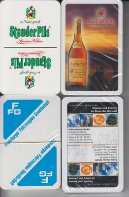 4 giochi skat pubblicitari nuovi, colori francesi, Stauder Pils,, 3 x pellicola + scatola originale, posta € 1,80 - Immagine 1 di 2