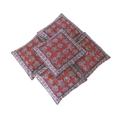 Cushion Covers Indian Home Decor Kantha Sofa Handmade Pillow Case 16" 5 Pcs - Image 1 of 4