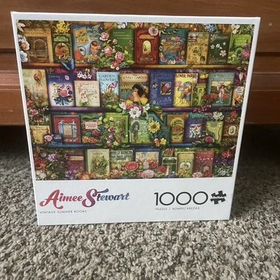 Rompecabezas Aimee Stewart 1000 piezas juegos de búfalo libros de verano de colección Foto 1 de 2