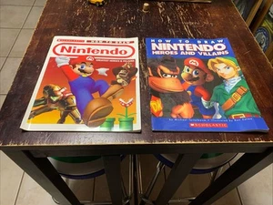 How To Draw Nintendo Greatest Heroes & Villains ( Lot Set of 2 Books) - Picture 1 of 24