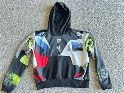 Puma Bmw Motorsport Logo Pullover Cropped Crop Street Hoodie Sz S - Image 1 of 4