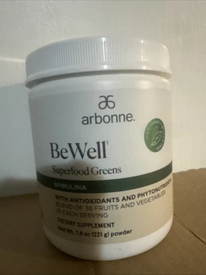 Arbonne BeWell Superfood Greens Spirulina (221 g) - New - Exp. 11/2025 - Image 1 of 2