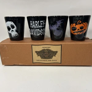Harley-Davidson Halloween themed shot glasses set Of 4 97816–03V - Picture 1 of 6
