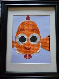 Completed Diamond Painting - Nemo.  Framed - 15" x 12" - Picture 1 of 1