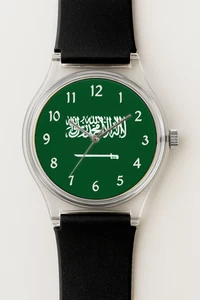 Reloj Pulsera Bandera Arabia Saudita Personalizado - Imagen 1 de 4