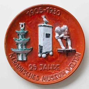 Rula Kunstkeramik Jubiläumsteller Kachelofen Ofenmuseum Velten sign Keramik 1930 - Picture 1 of 5