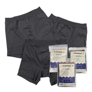 Bombas Underwear Mens M/L Black High Quality Cotton Tag-Free 32-37 (3 Pair) - Picture 1 of 4