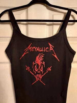 Camiseta sin mangas Metallica Ride The Lightning logotipo vintage brillo Xs_3xl Foto 1 de 2
