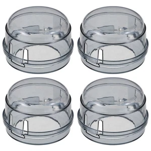 4 Pcs Gas Hob Knobs Covers Switch Kitchen Stove Protector Lock Baby Oven Child - Photo 1/12