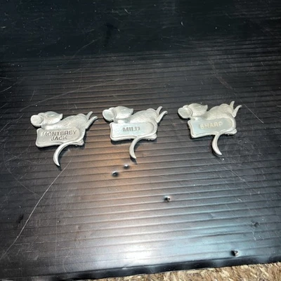 Juego de 3 marcadores de queso con forma de ratones Monterey suaves y afilados Foto 1 de 4