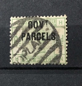 GB QUEEN VICTORIA SG O62 6D VERDE OPACO PAQUETES DEL GOBIERNO USADOS - Imagen 1 de 1