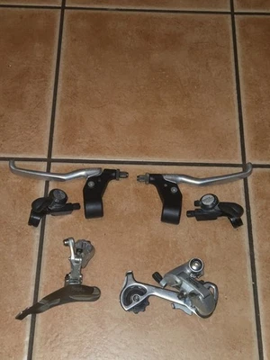 Vintage Shimano Deore MT60 group derailleur levers shifters  - Image 1 of 4