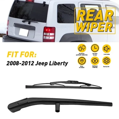 Rear Windshield Wiper & Arm Blade Fits For JEEP LIBERTY 2008 2009 2010 2011 2012 - Image 1 of 4