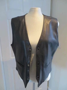 Ladies Big Ben Collection Leather Waistcoat Size 44 - Picture 1 of 6