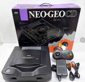 SNK Neo Geo CD CD-T01 Console w/ Box Controller AC AV Cable Tested Working JP
