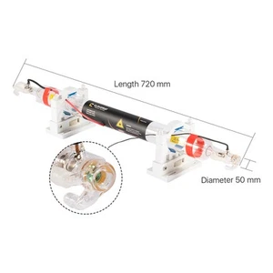 Cloudray CO2 Laser Tube 40W Dia.50mm Length 700mm for CO2 Engraver Cutter - Picture 1 of 7