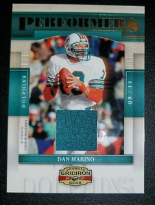 Donruss Dan Marino Gridiron Gear 2007 - error de impresión - casi nuevo - número invertido 84/250 - Imagen 1 de 3