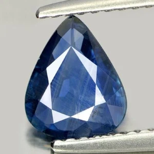 Blue Sapphire 1.03 Ct. Pear Shape Natural Gemstone From Thailand Heated Only - Picture 1 of 4