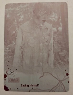 2016 Walking Dead Season 4 Part 1 Magenta Printing Plate Carl - Image 1 of 2