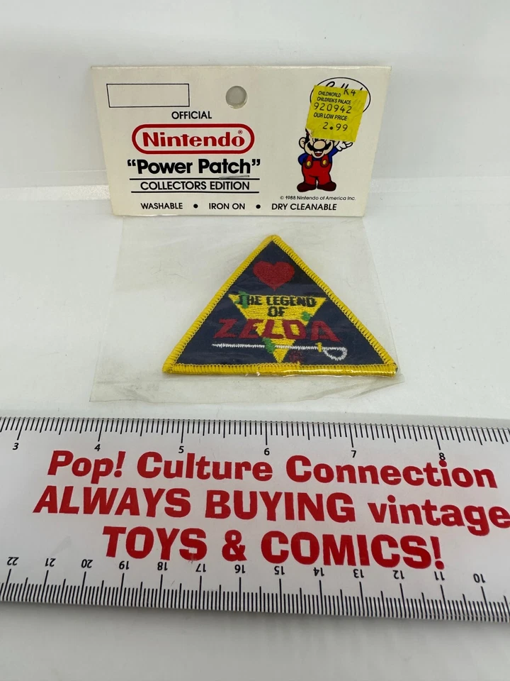 Two Vintage Legend of Zelda Patches 1988 Nintendo