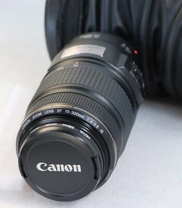 Canon EF 75-300mm f/4-5.6 IS (Image Stabilizer) USM Zoom Full Frame Lens + UV - Picture 1 of 22