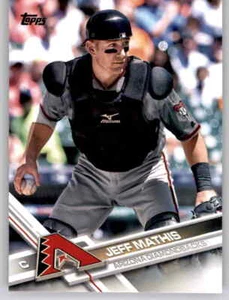 2017 Topps Series 2 Jeff Mathis Base Card MLB PWE Set Break Diamondbacks #696 - Picture 1 of 2