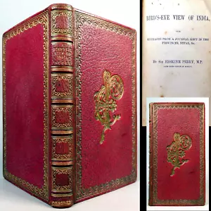 1855 INDIEN VOGELAUGEN SIGNIERT THOMAS ERSKINE PERRY 1. AUSGABE ASIA RELIGION - Bild 1 von 9