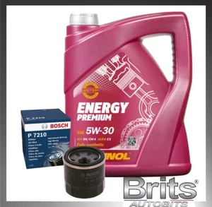 Service Kit passt für MAZDA 2 SPORT 1.5 (2007-2015) - BOSCH ÖLFILTER & 5L ÖL 5W30 - Bild 1 von 4