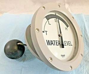 Fukuda Tokyo Water Level Float Dial Gauge with Output. 150mm ( 6") Face.  - Picture 1 of 8