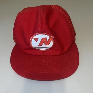Vintage Northwest Airlines Red Mesh SnapBack Baseball Cap GR54 - Picture 1 of 5
