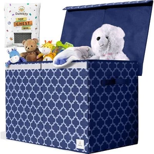 Foldable Kids Toys Storage Box Toddler Toys Chest Organizer for Nursery Closet - Picture 1 of 5