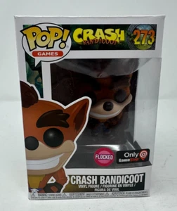 Funko Pop 273 2017 Crash Bandicoot Flocked Gamestop Exclusive - Picture 1 of 4