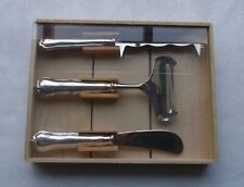 Rare Elegant 3-tlg. Cheese Cutlery Model Chippendale IN 830er Silver Finnland