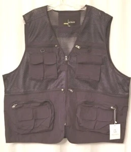 FLYGO Men's Vest Outdoor Mesh Quick Dri Multi-Pockets Hiking Fishing Size XXXL - Picture 1 of 8