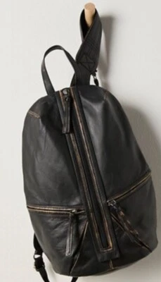 Mochila Free People West End Cierre de Cremallera Correas de Hombro Ajustables Negra Nueva con Etiquetas Foto 1 de 4