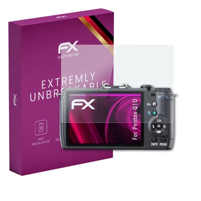 atFoliX Glass Protective Film for Pentax Q10 Glass Protector 9H Hybrid-Glass - Image 1 of 4